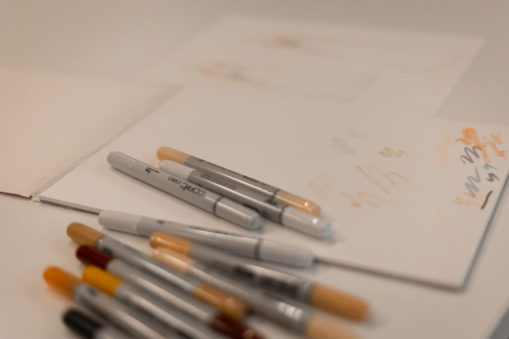 Copic Zeichenstifte Modezeichnung Atelier Lisa Dörr